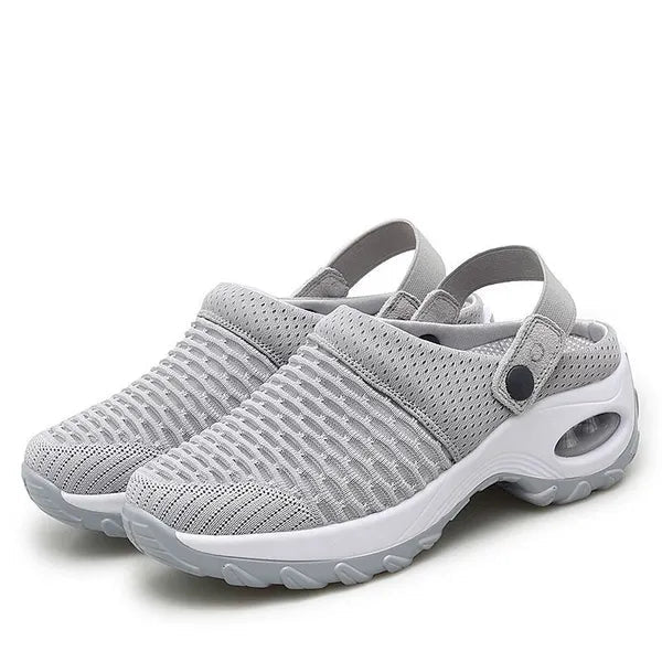 Orthopädische Damen Clogs mit Luftpolster-Dämpfung, rutschfester Sohle, atmungsaktives Mesh 0
