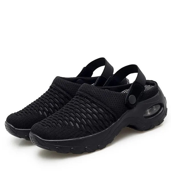 Orthopädische Damen Clogs mit Luftpolster-Dämpfung, rutschfester Sohle, atmungsaktives Mesh 1