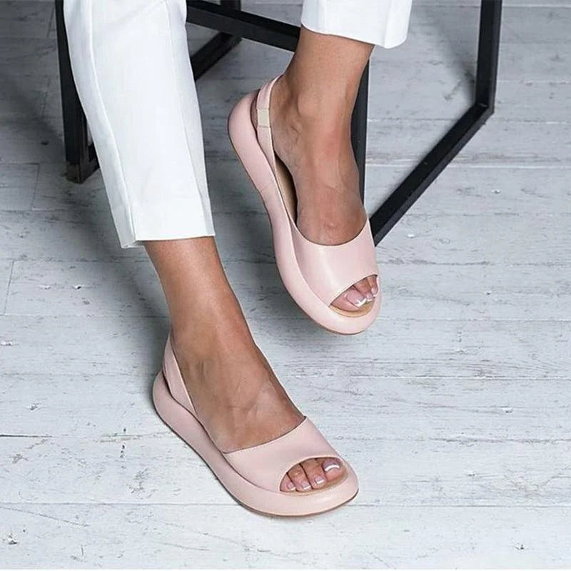 Orthopädische Damen Komfortsandalen mit niedrigem Absatz – Livana 1