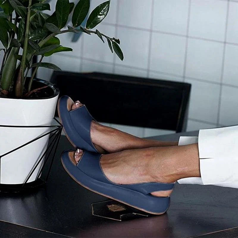 Orthopädische Damen Komfortsandalen mit niedrigem Absatz – Livana 4
