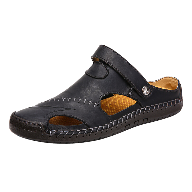 Orthopädische Herren-Ledersandalen – Marco 0