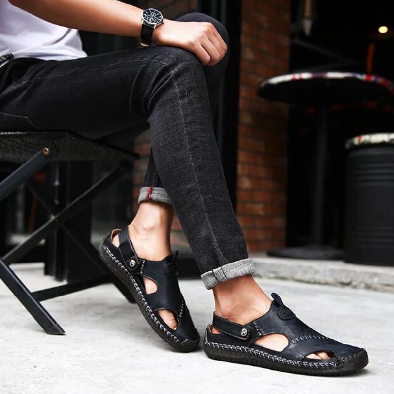 Orthopädische Herren-Ledersandalen – Marco 4