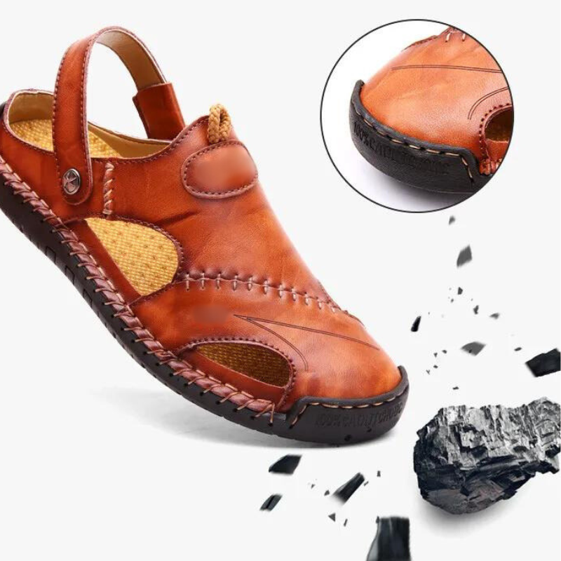 Orthopädische Herren-Ledersandalen – Marco 6