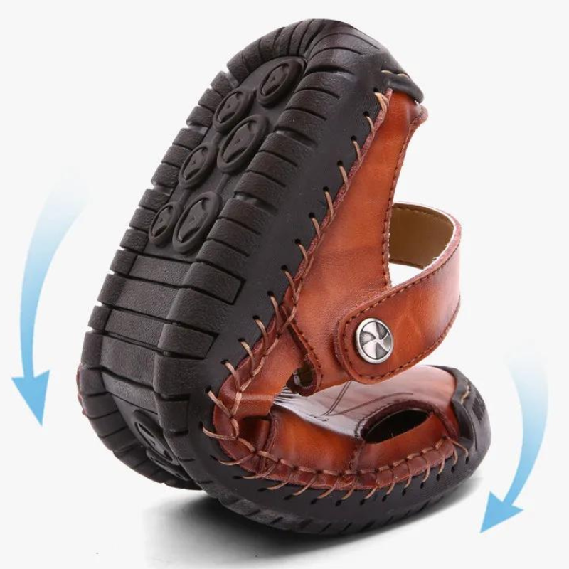 Orthopädische Herren-Ledersandalen – Marco 7