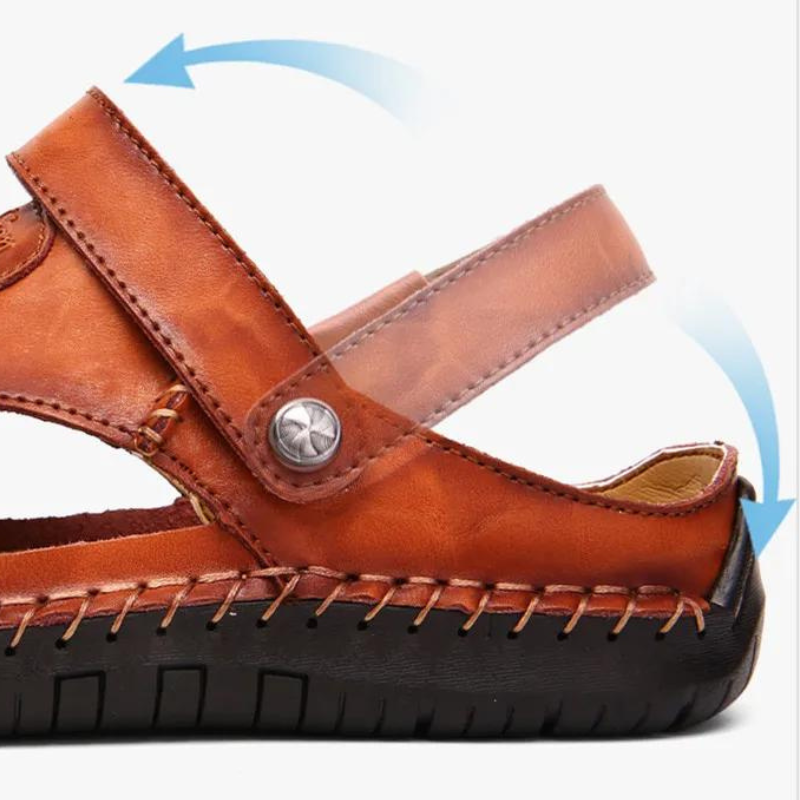 Orthopädische Herren-Ledersandalen – Marco 8