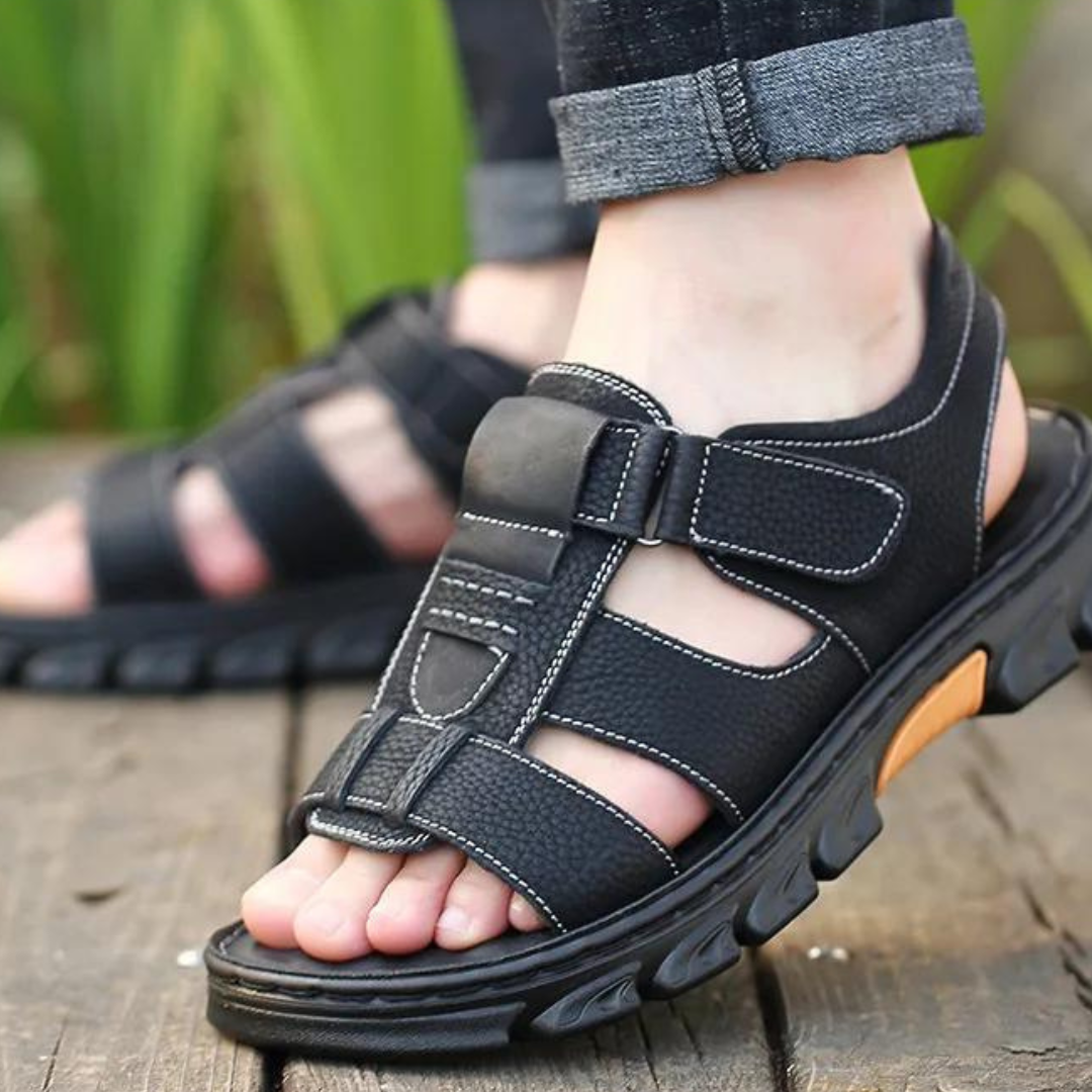 Orthopädische Leder-Herrensandalen – Thijs 2