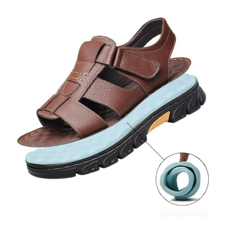 Orthopädische Leder-Herrensandalen – Thijs 3