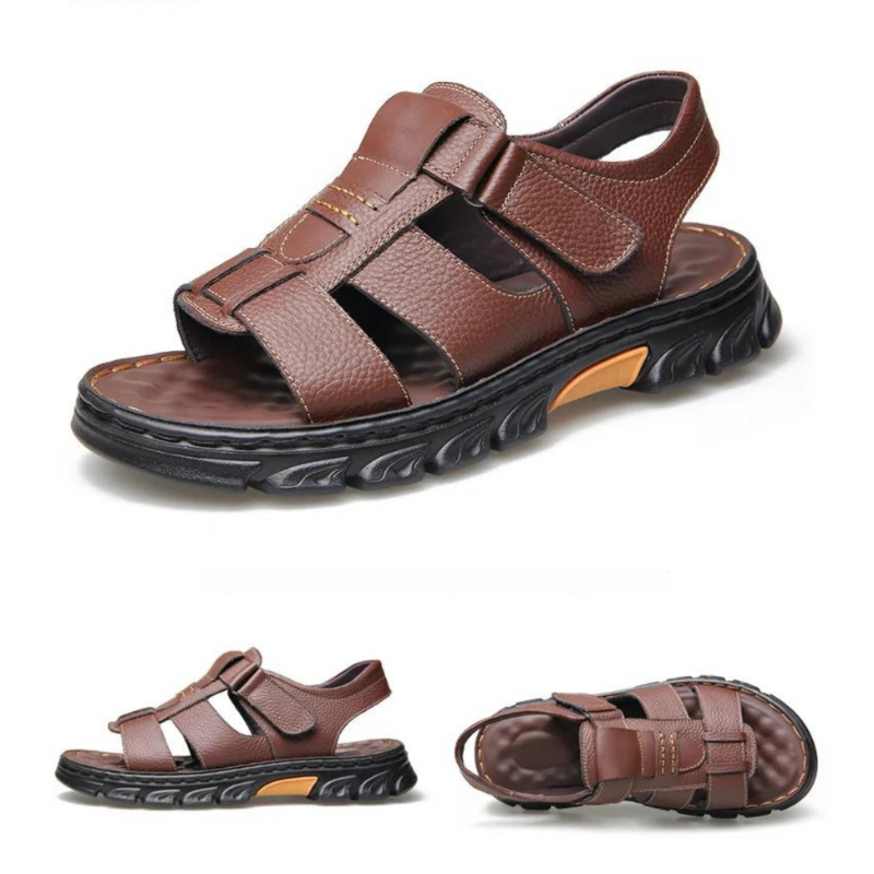 Orthopädische Leder-Herrensandalen – Thijs 4
