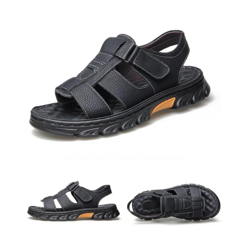 Orthopädische Leder-Herrensandalen – Thijs 5