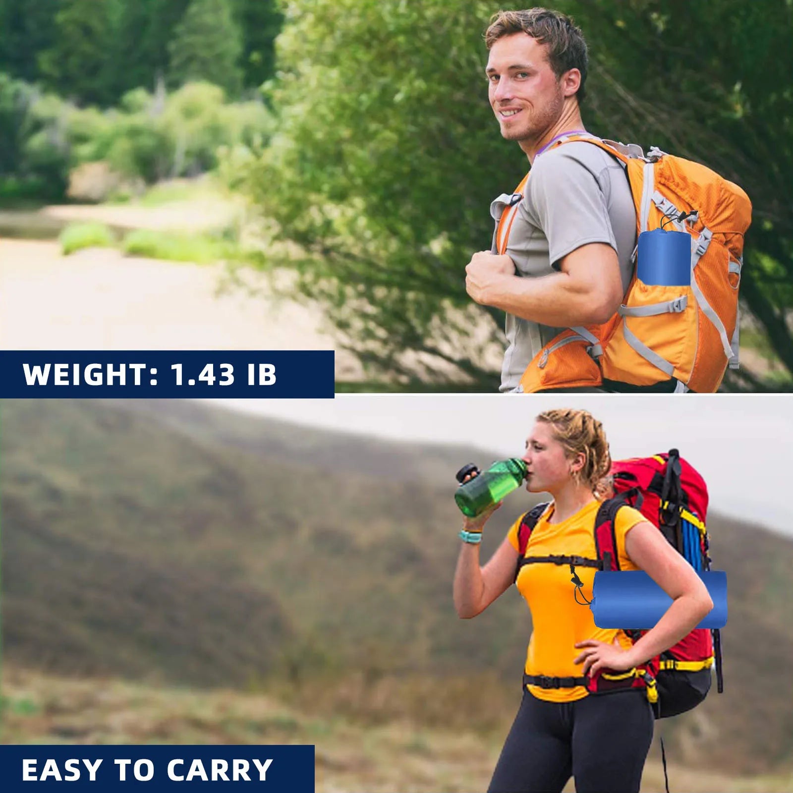 Devako tapis isolant ultraléger et compact – Parfait pour les déplacements