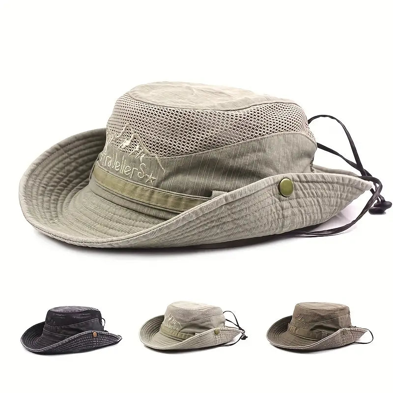 Outdoor Sonnenhut mit Verstellbaren Riemen und Breiter Krempe – Solantra 1