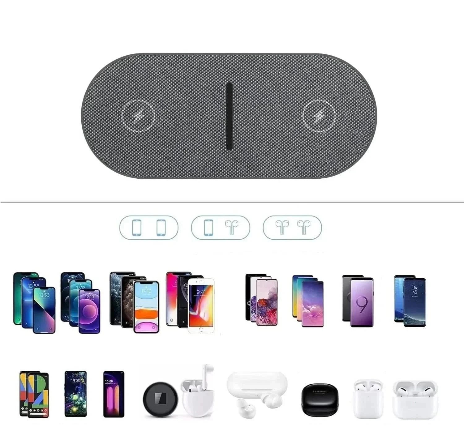 POWERDOCK – Kabellose 40-W-Ladestation für iPhone, AirPods & Samsung 6