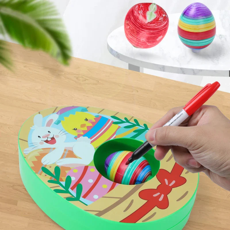 Paasei-decoratieset met elektrische machine voor kinderen, inclusief 8 kleurmarkeringen 1