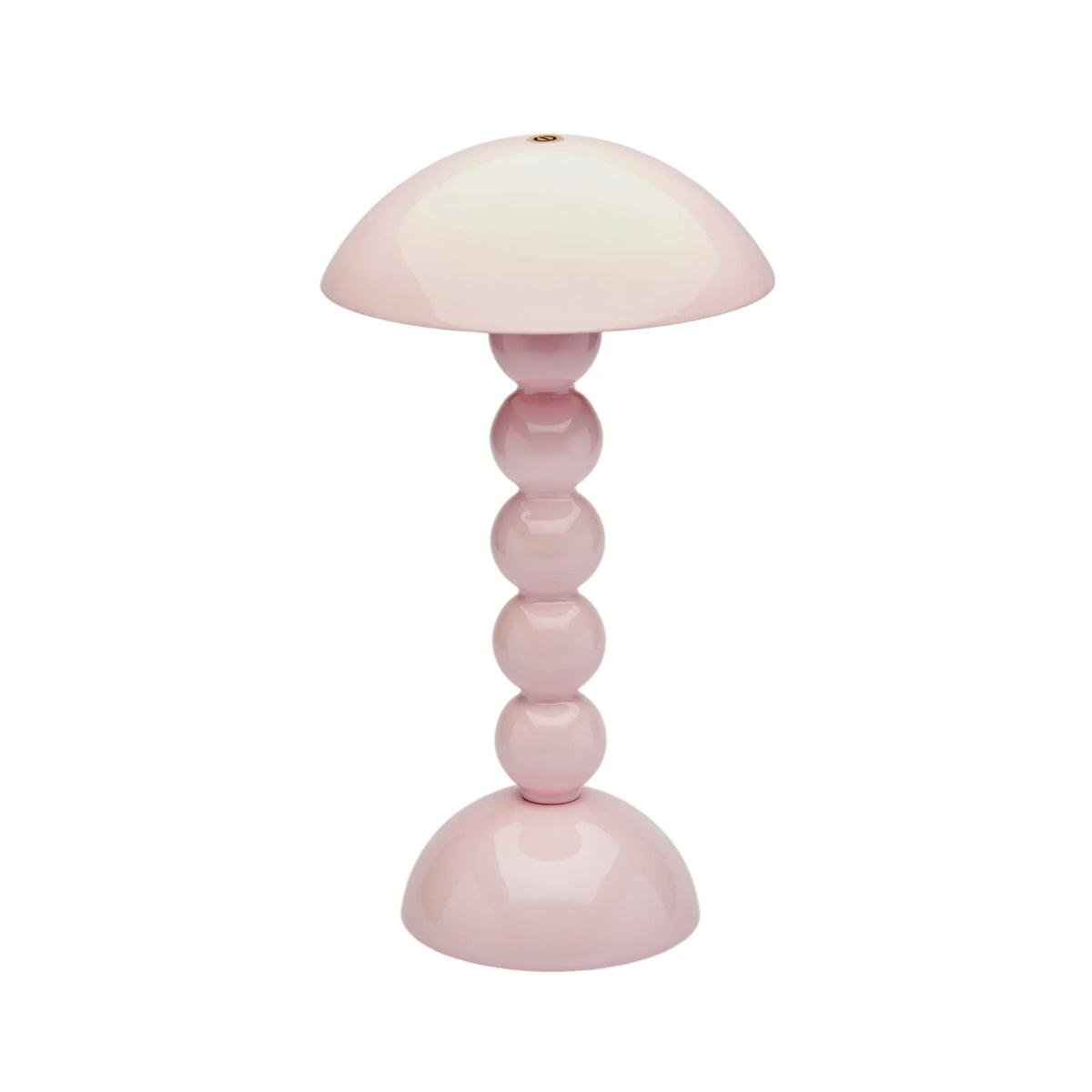 Pale Pink Rechargeable LED Lamp with Adjustable Brightness and Lacquer Finish 0