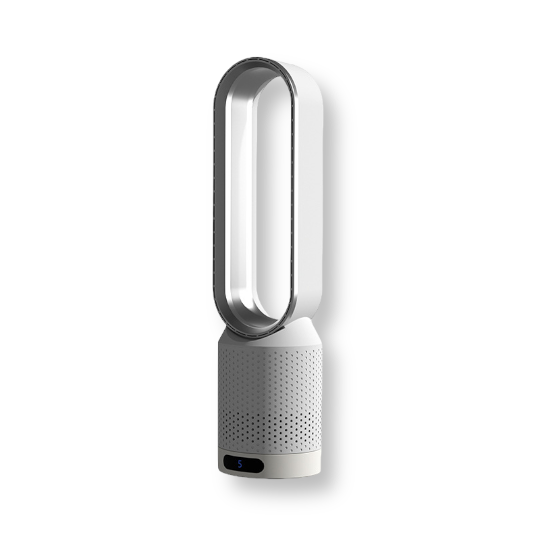 AirPure 3-in-1 Luftkühler mit Luftfilter, Oszillation & LED-Touch – Bladlos, leise & modern