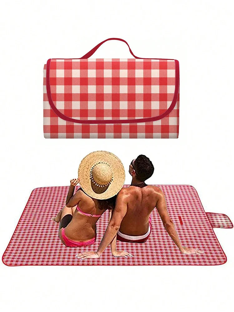 Picknick Deken 140x190 cm Waterdicht en Lichtgewicht met Handvat voor Buitengebruik 6