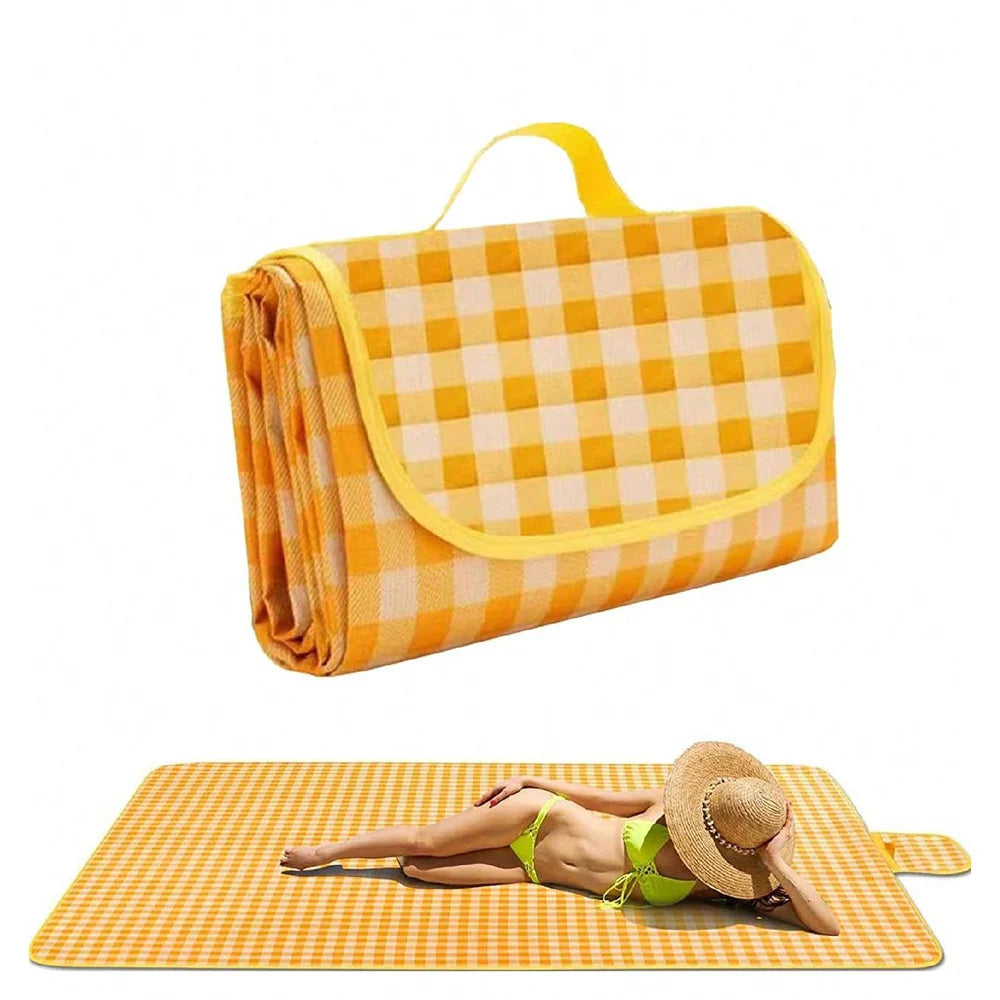 Picknick Deken 140x190 cm Waterdicht en Lichtgewicht met Handvat voor Buitengebruik 8