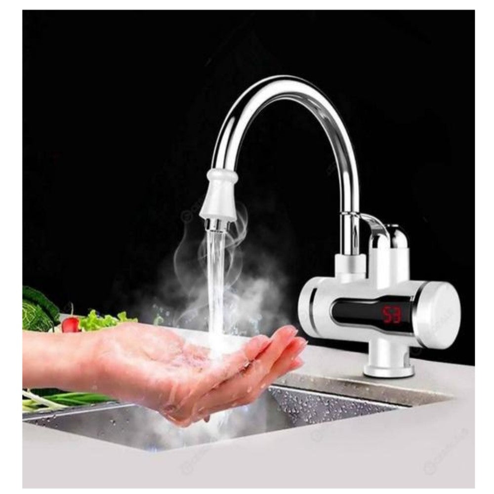 Rubinetto con riscaldatore incorporato per acqua calda immediata