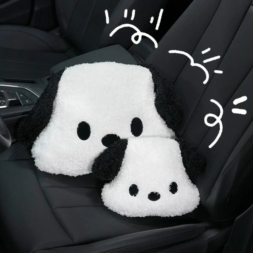 Pluche Hoofdsteun en Lendensteun voor Auto – Comfortabel en Schattig Ontwerp 4