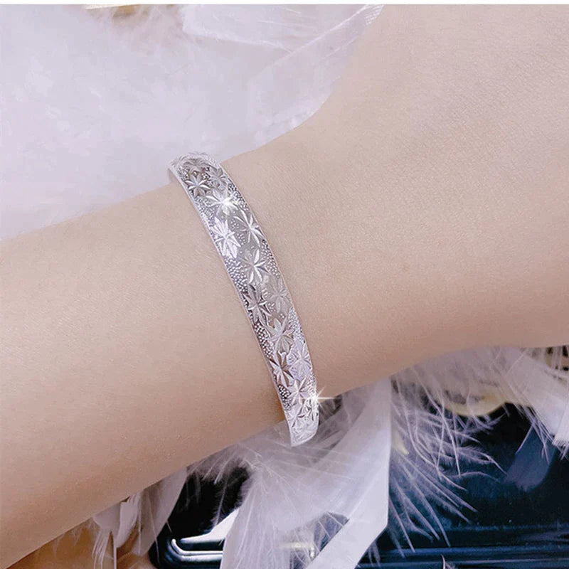 Prægtigt stjerneformet sølvarmbånd