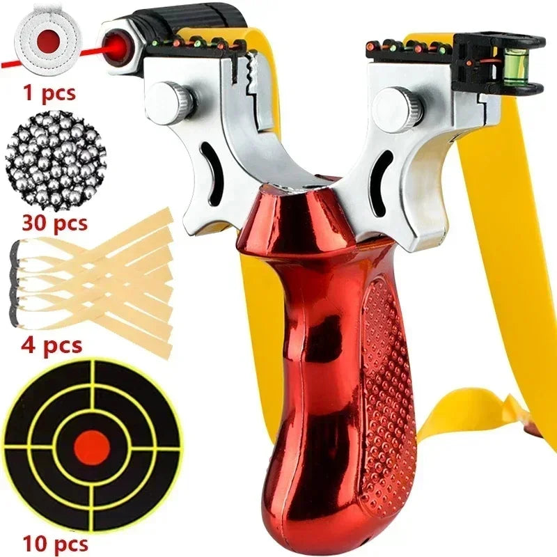 Präzisionsschleuder – Leichtes Design mit rutschfestem Griff und Zielvorrichtungen 10
