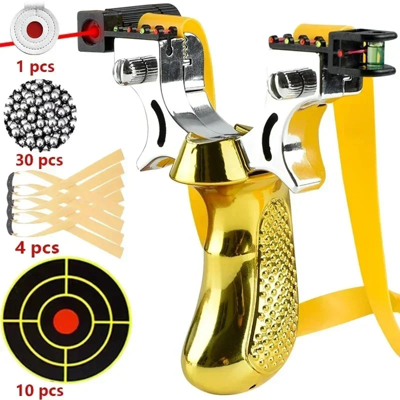 Präzisionsschleuder – Leichtes Design mit rutschfestem Griff und Zielvorrichtungen 11