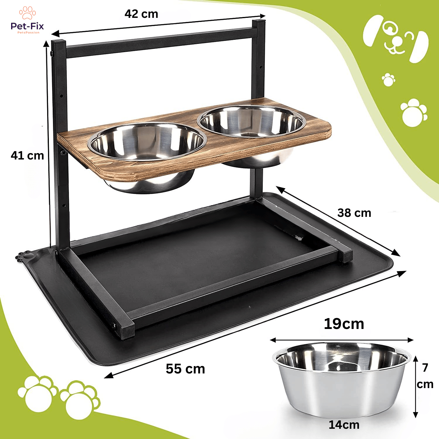 Premium Erhöhtes Hundefutterstation - SnackHaven 4