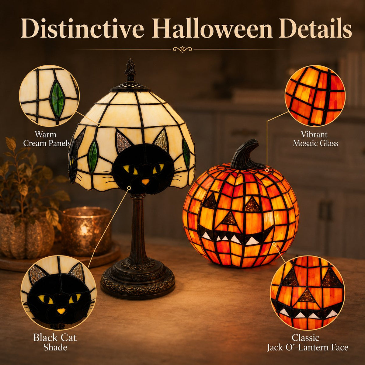 Pumpkin Glow Halloween Lamp Set — Ready-to-Display LED Lantern 4
