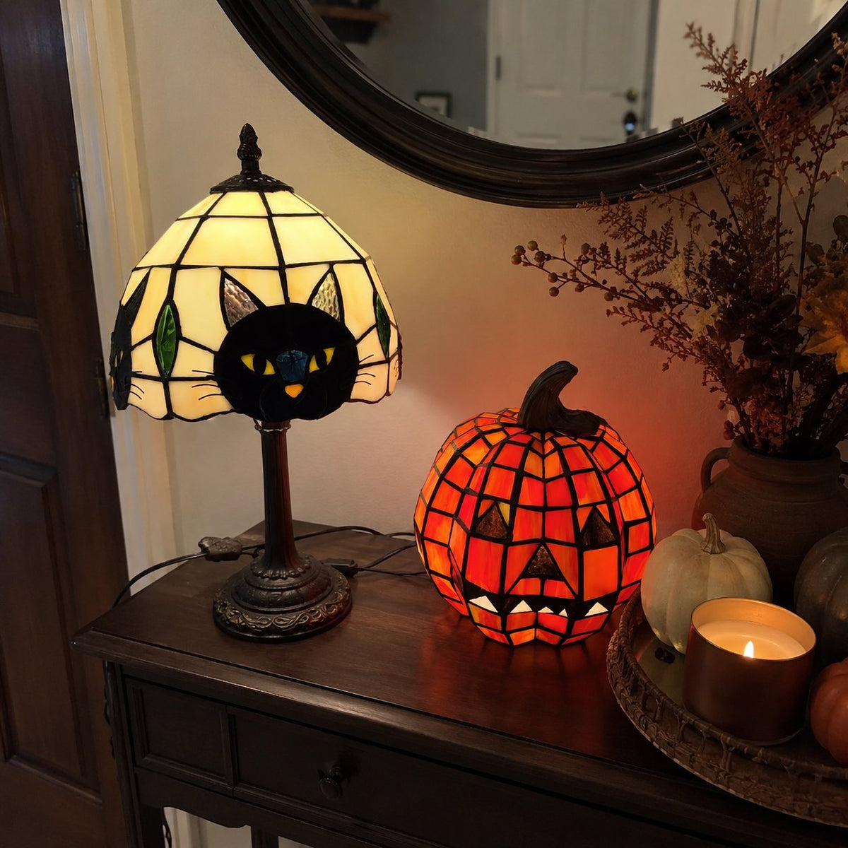 Pumpkin Glow Halloween Lamp Set — Ready-to-Display LED Lantern 7