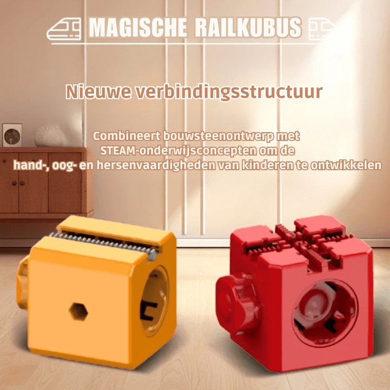 RAILBUILD – 3D-spoorwegbouwset voor kinderen met oplaadbare locomotief 6