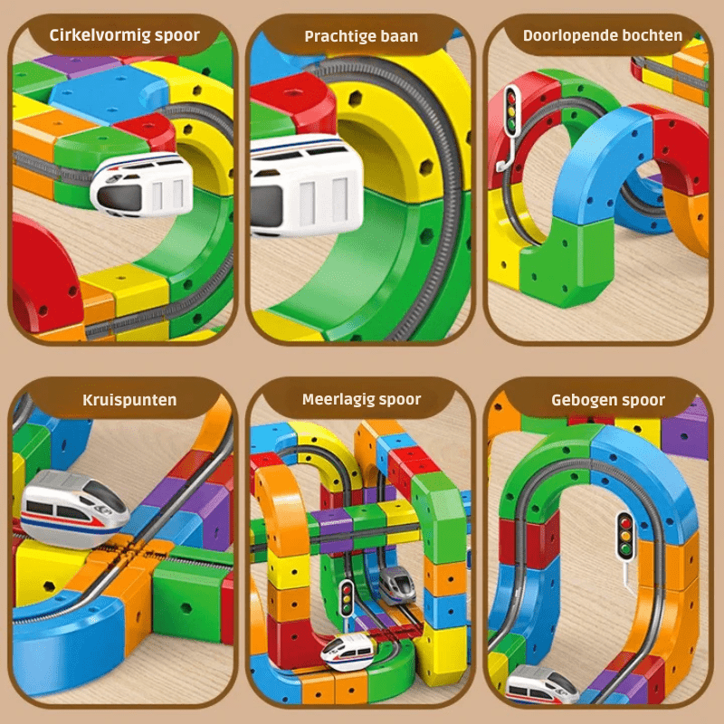 RAILBUILD – 3D-spoorwegbouwset voor kinderen met oplaadbare locomotief 8