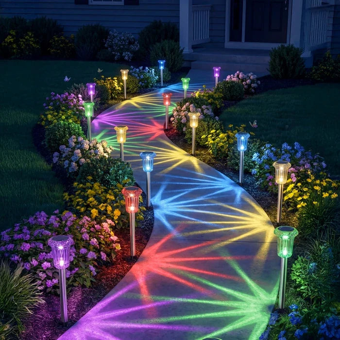 Solar-Erdspiessleuchten – bunte Lichtstrahlen für Gartenwege und Beete