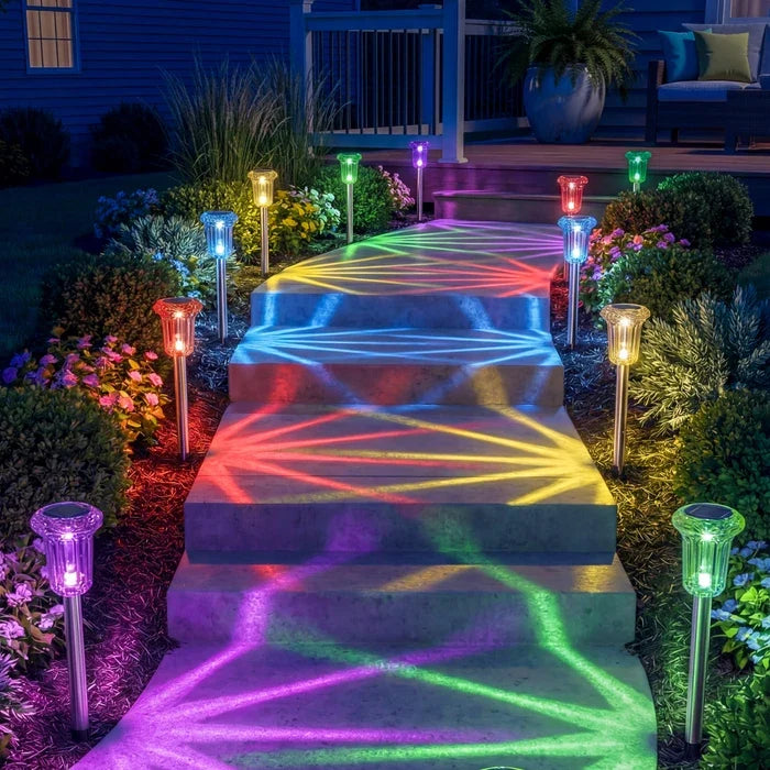 Solar-Erdspiessleuchten – bunte Lichtstrahlen für Gartenwege und Beete