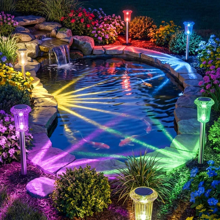 Solar-Erdspiessleuchten – bunte Lichtstrahlen für Gartenwege und Beete