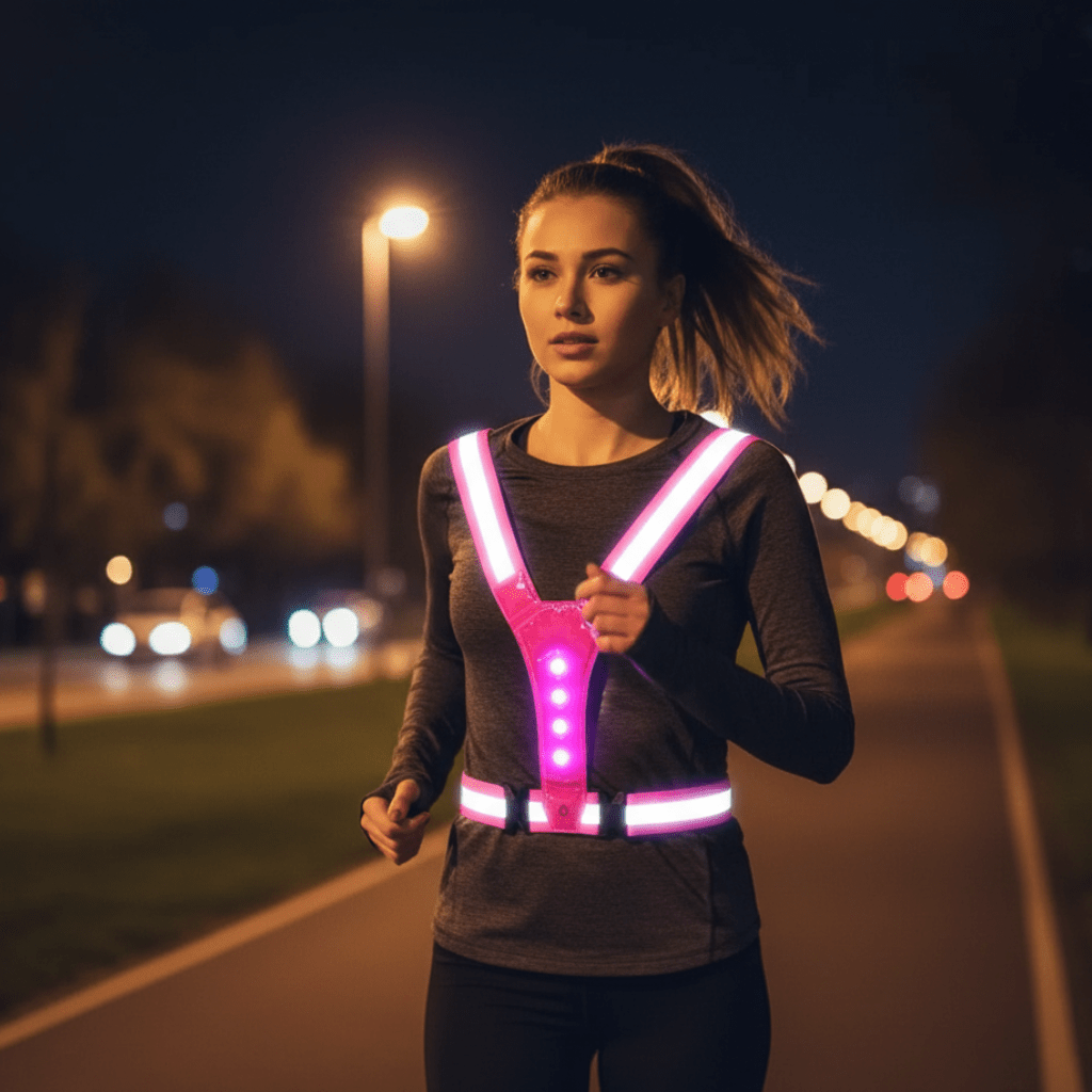 RUNSPARK – Verstellbare LED-Weste – 3 Modi für sicheres Nachttraining 0