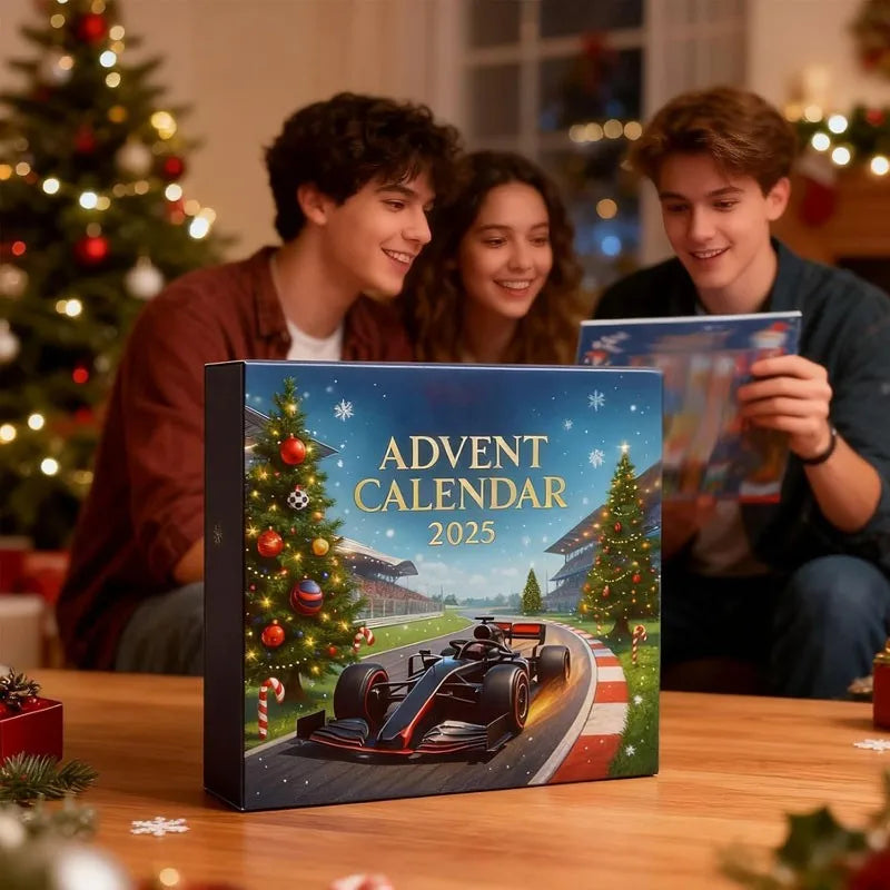 Rennwagen-Kalender für den Advent