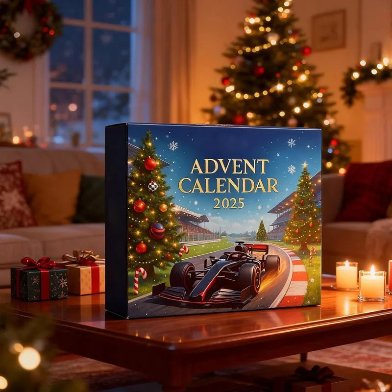 Rennwagen-Kalender für den Advent