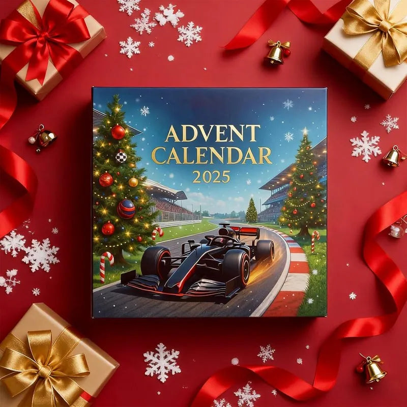 Rennwagen-Kalender für den Advent