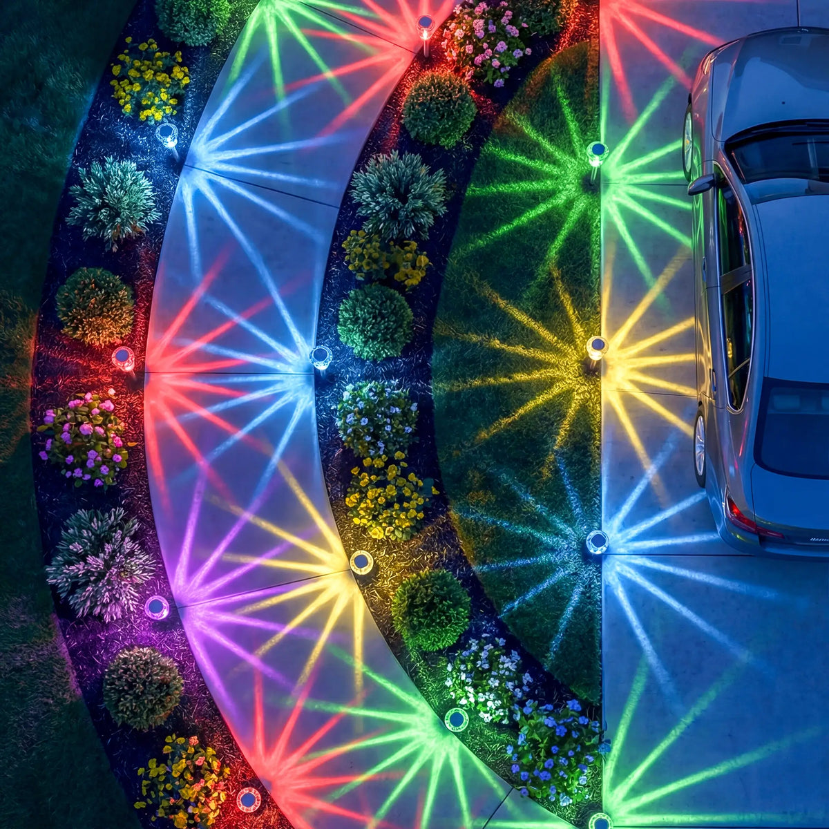 Solar-Erdspiessleuchten – bunte Lichtstrahlen für Gartenwege und Beete