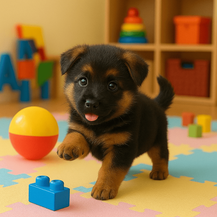Realistic German Shepherd Puppy Toy – Interactive Walking, Barking & Wagging Electronic Pet 4
