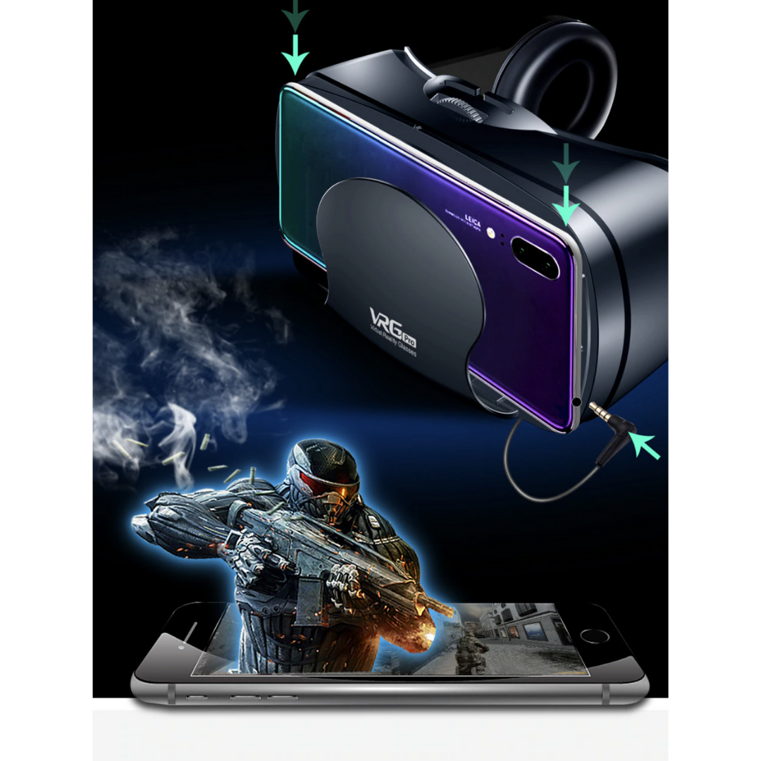 Realität PRO+™ | Intelligente VR-Brille mit integriertem Headset für iPhone und Android 6
