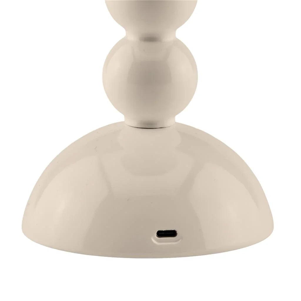 Rechargeable LED Lamp - Adjustable Brightness, Bobbin Design, Lacquer Finish 2
