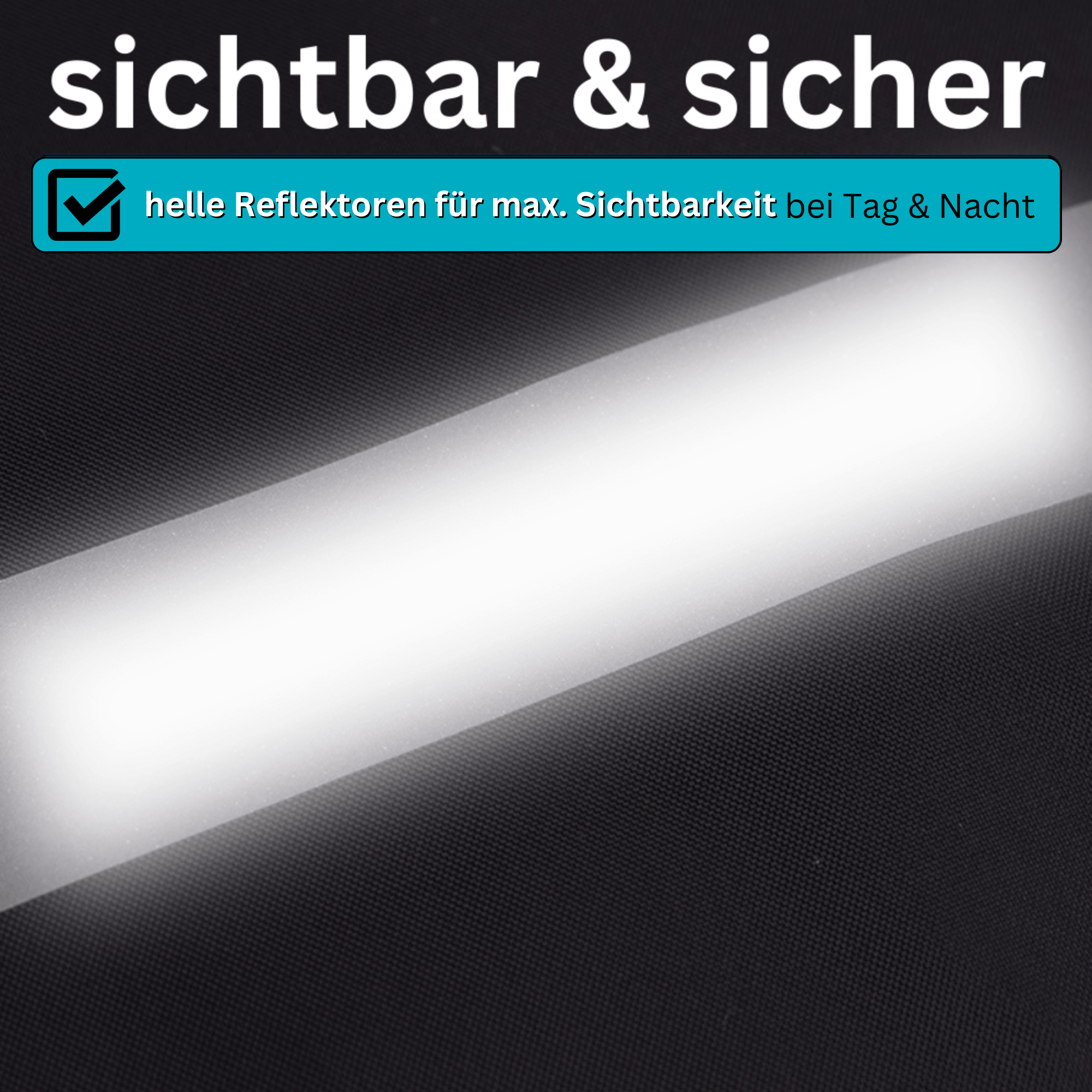 Reflekterende regnslag til rygsæk