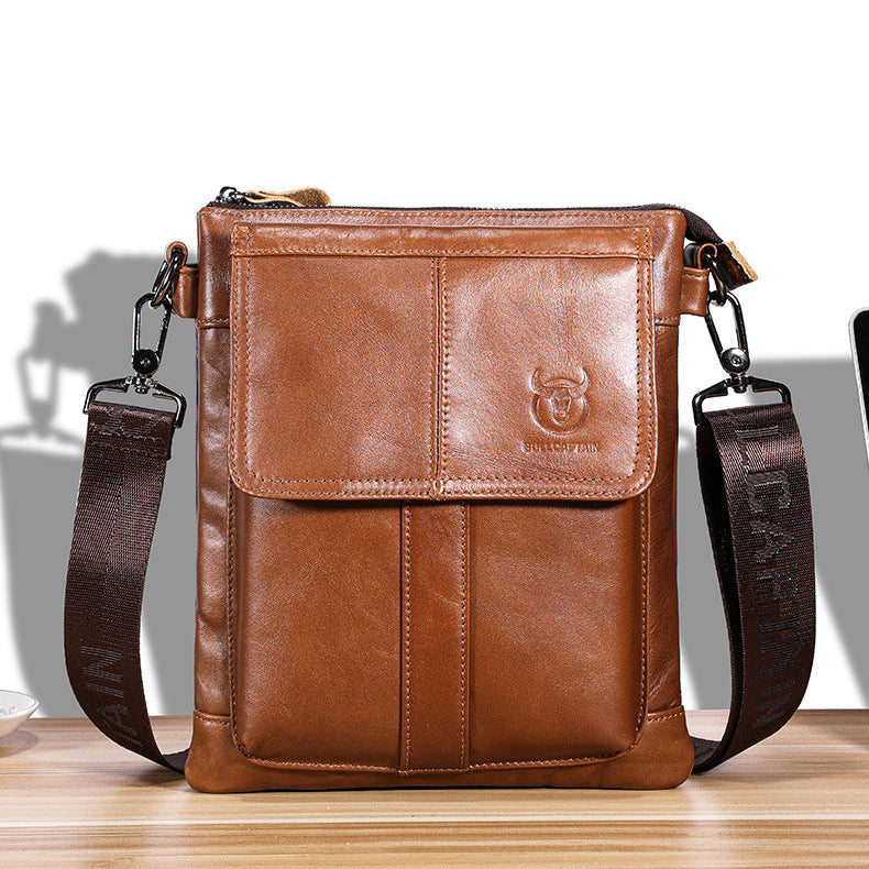 Renzo – Heren schoudertas van leer voor een elegante look, perfect voor dagelijks gebruik en werk. 6