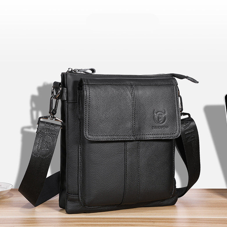 Renzo – Heren schoudertas van leer voor een elegante look, perfect voor dagelijks gebruik en werk. 7