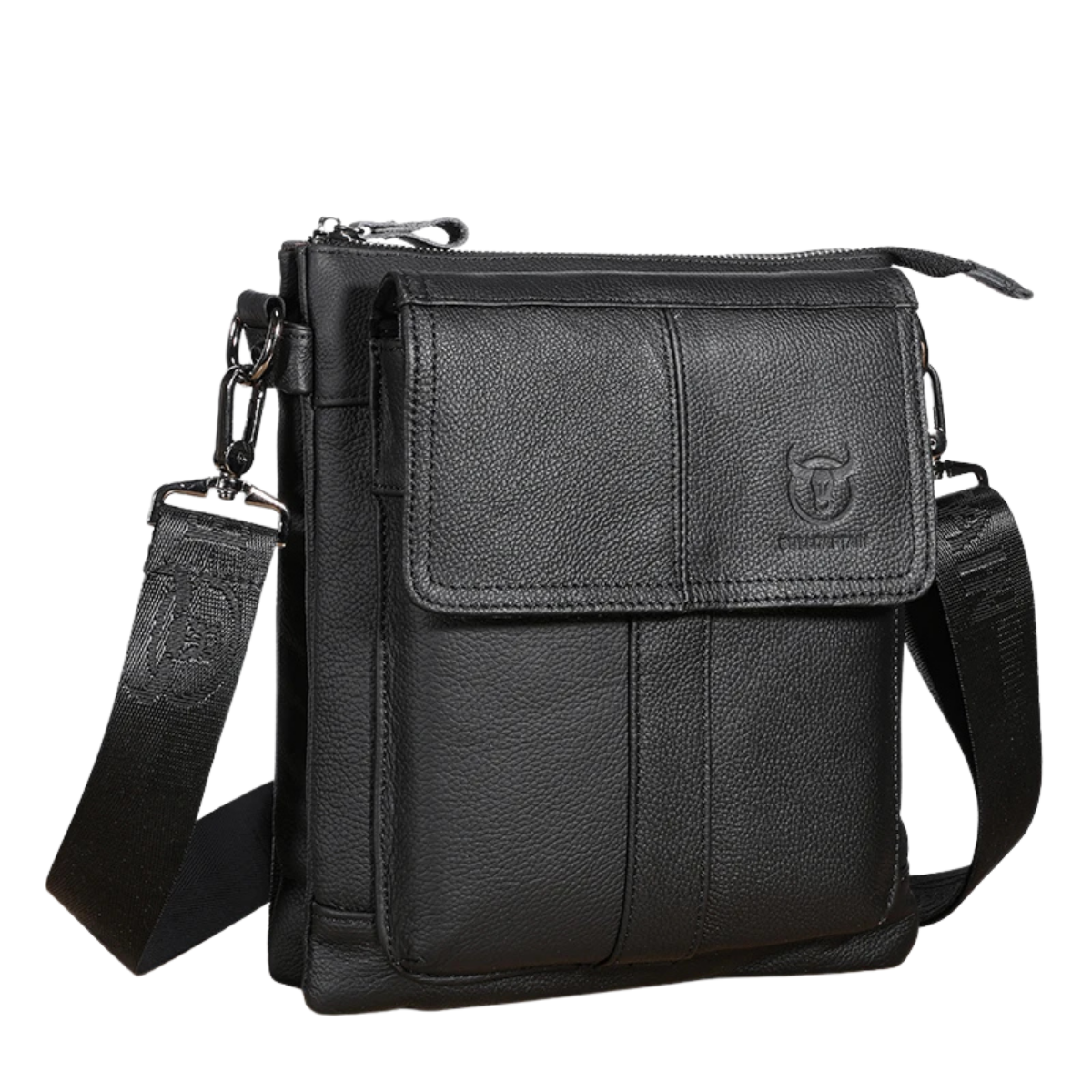 Renzo – Heren schoudertas van leer voor een elegante look, perfect voor dagelijks gebruik en werk. 9