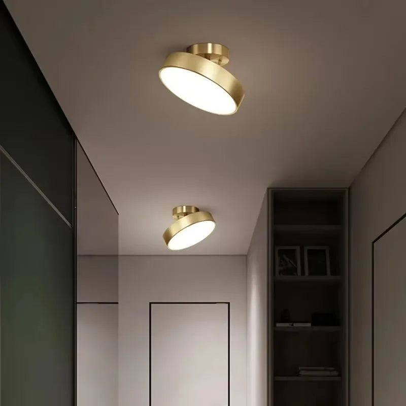 Coppera – Retro LED stropní svítidlo měď energeticky úsporné a kompaktní