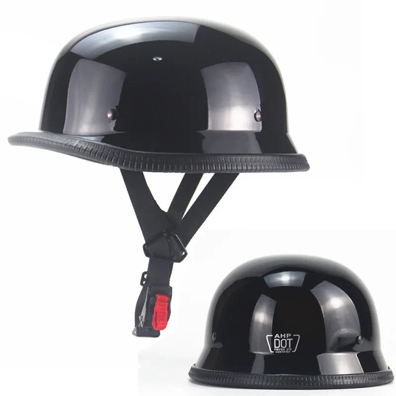 Retro Motorhelm Heren - Lichtgewicht Veiligheidshelm voor Cruisers, Helm Kopen 0