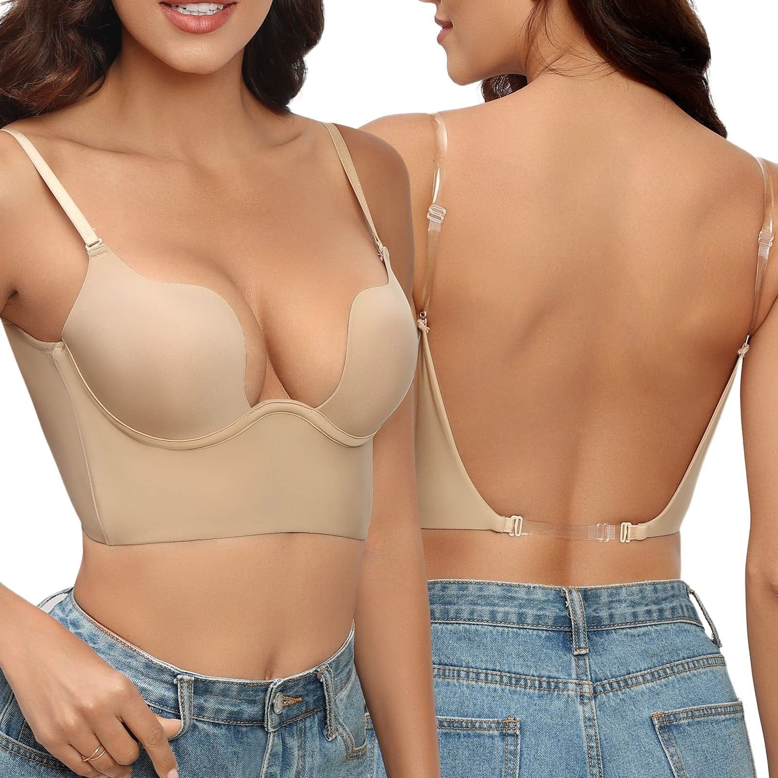 Rückenfreier BH für Damen mit nahtloser Passform und elegantem Design 0