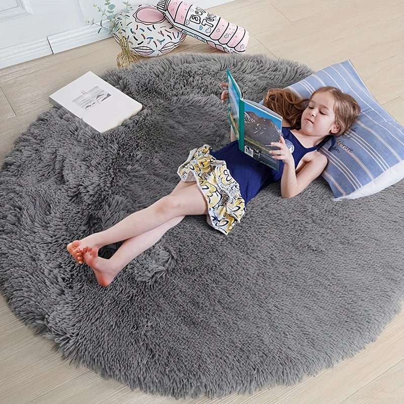 Runder Fluffy Teppich - Clouda 0